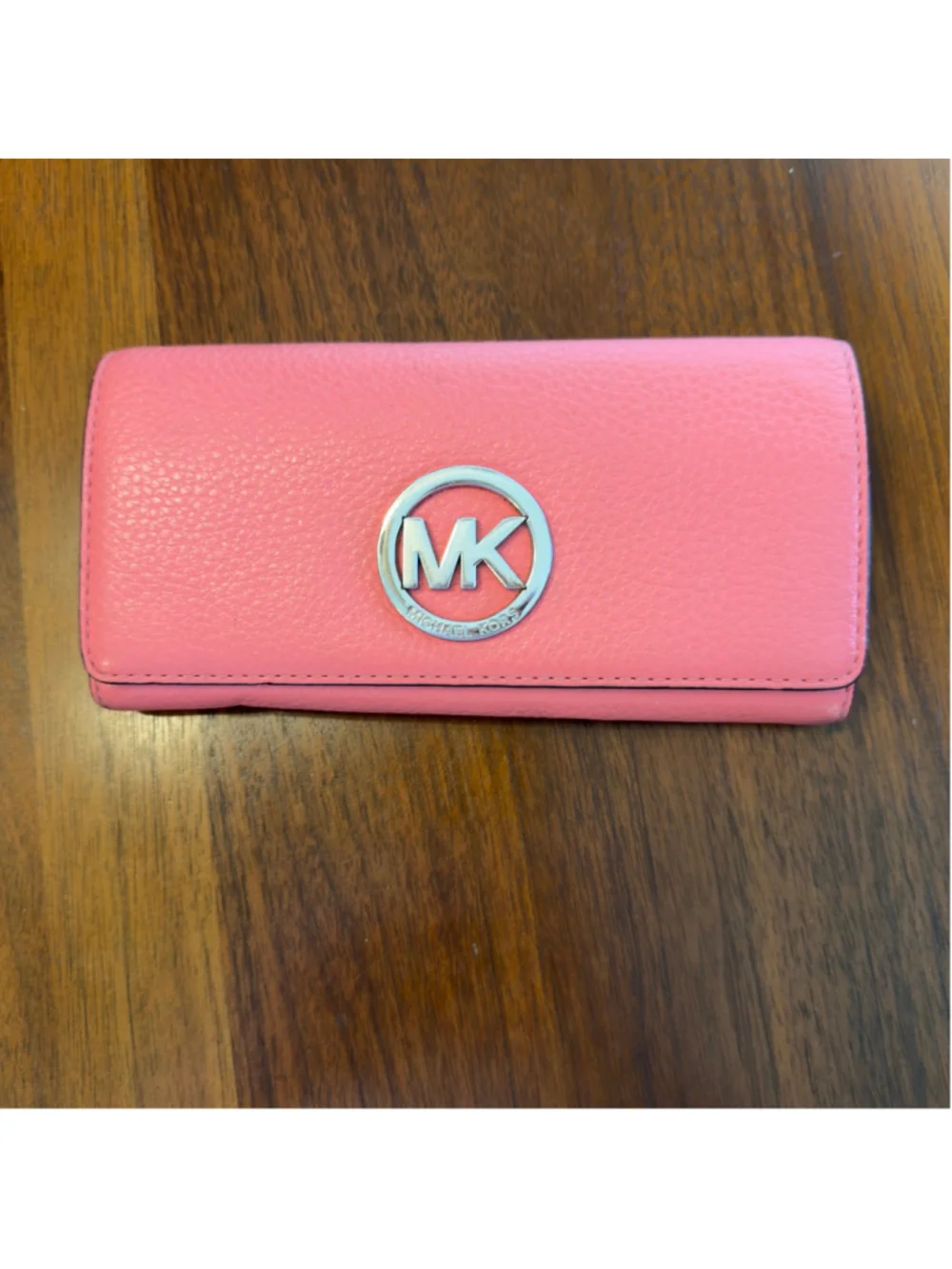 Michael Kors Selma Coral Pink Satchel with Matching Wallet SKU779